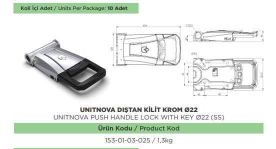 UNITNOVA KILIT E-22 KROM